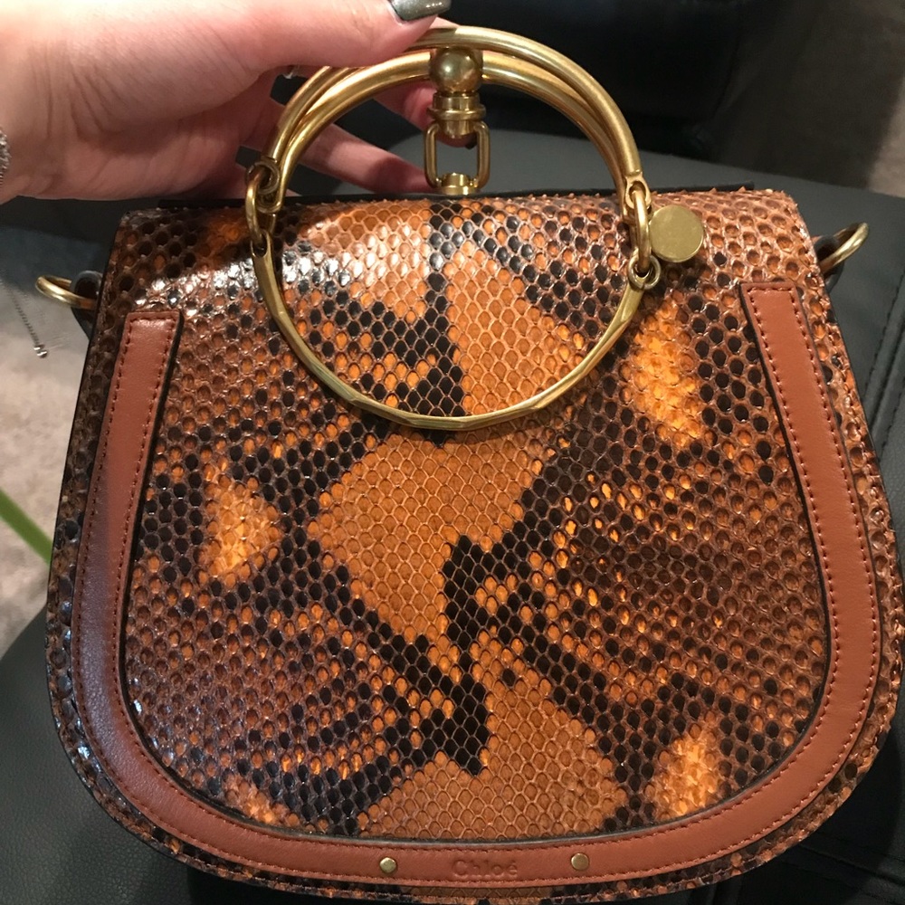Nile Small Python Bracelet Crossbody Bag